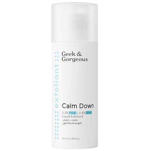 Geek & Gorgeous Calm Down 4% PHA + BHA Liquid 100ml - Gentle Exfoliating Facial Peel - görsel 2