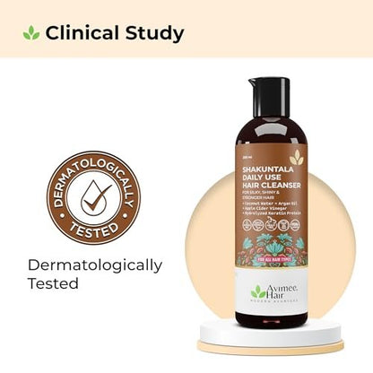 AVIMEE HERBAL Shakuntala Hair Cleanser - SLS & Paraben Free, Reduces Dandruff with Curd & Milk, 200 ml