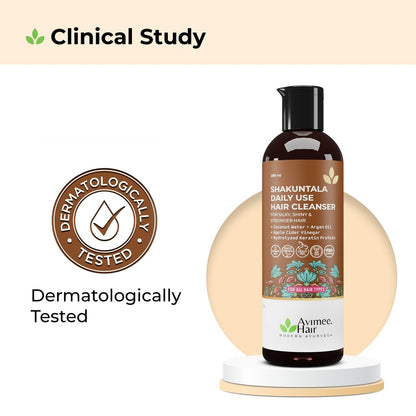 AVIMEE HERBAL Shakuntala Hair Cleanser - SLS & Paraben Free, Reduces Dandruff with Curd & Milk, 200 ml