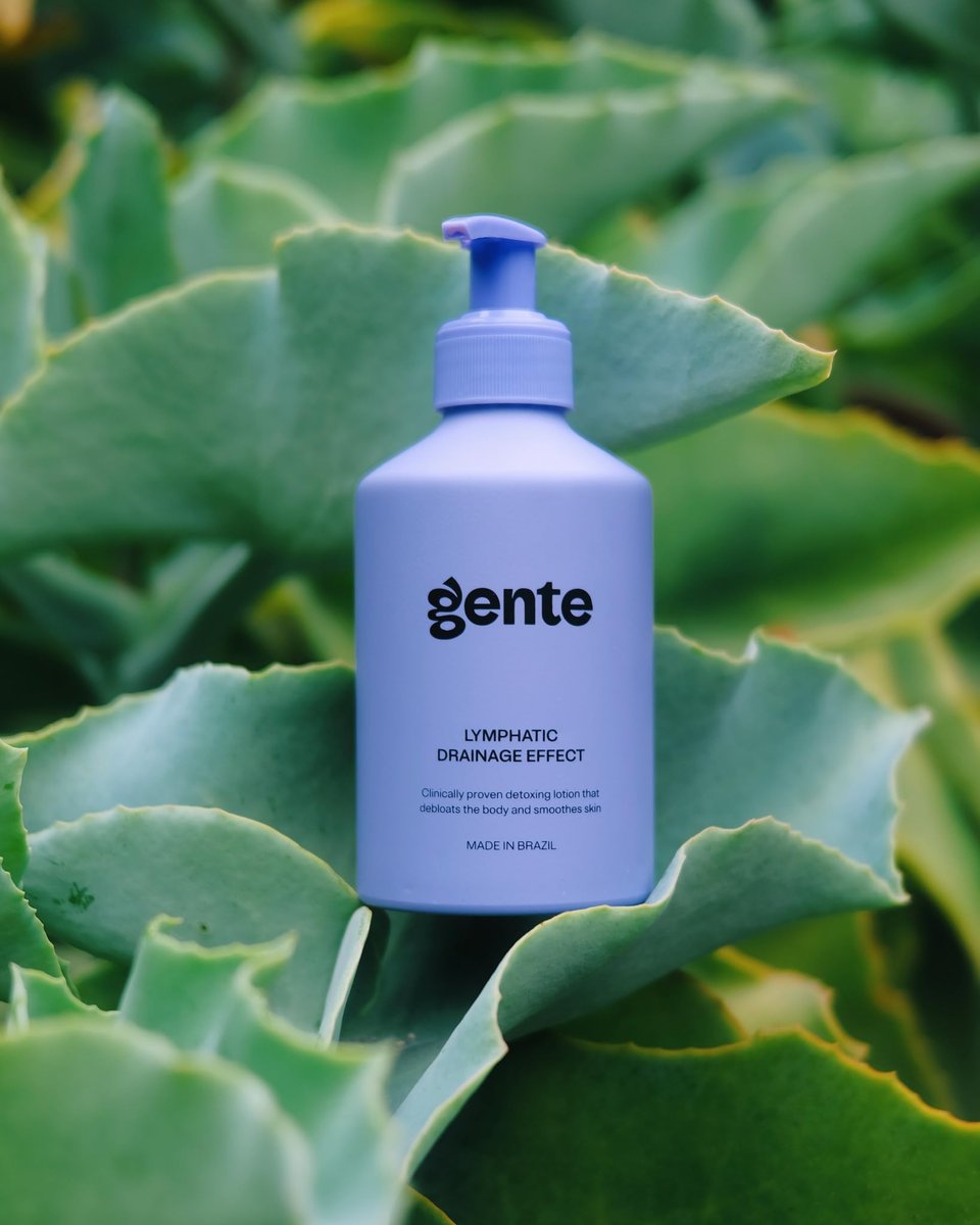Gente Lymphatic Drainage Effect Body Lotion – Firming & Sculpting Cream for Water Retention, Bloating & Cellulite Appearance – Hydrating Brazilian Formula with Caffeine, Guarana & Açaí – 6.7 oz Avelisse