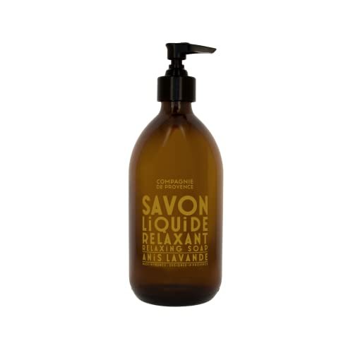 La Compagnie de Provence Savon de Marseille Apothicare Liquid Soap - Anise Lavender, 16.7 Fl Oz Glass Pump Bottle - görsel 2