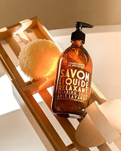 La Compagnie de Provence Savon de Marseille Apothicare Liquid Soap - Anise Lavender, 16.7 Fl Oz Glass Pump Bottle - görsel 5