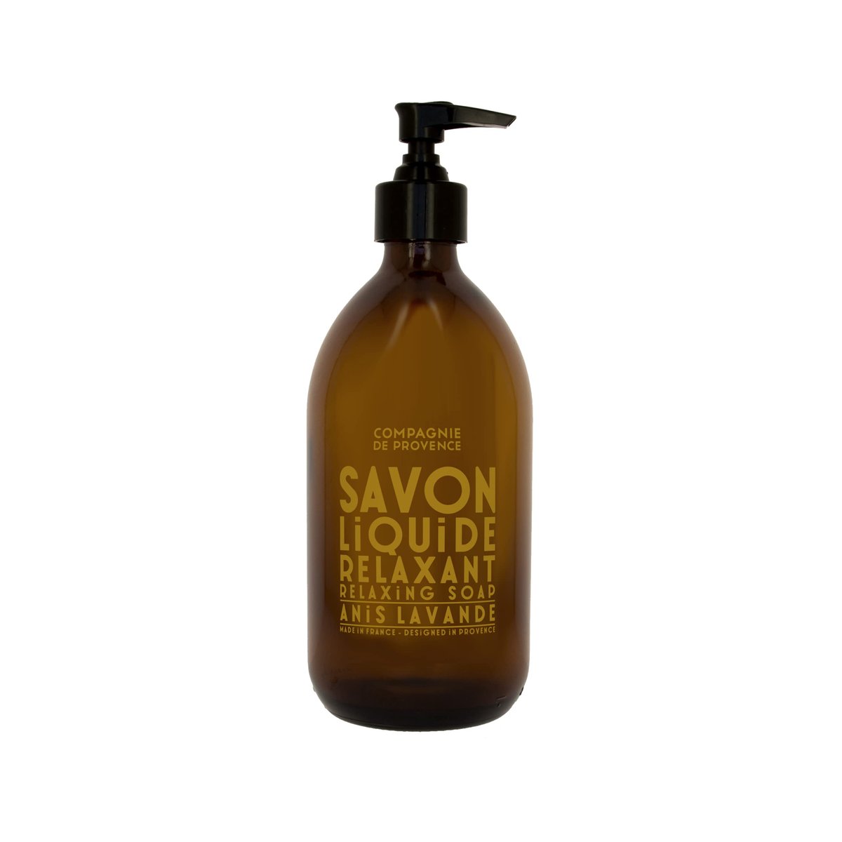 La Compagnie de Provence Savon de Marseille Apothicare Liquid Soap - Anise Lavender, 16.7 Fl Oz Glass Pump Bottle - görsel 1