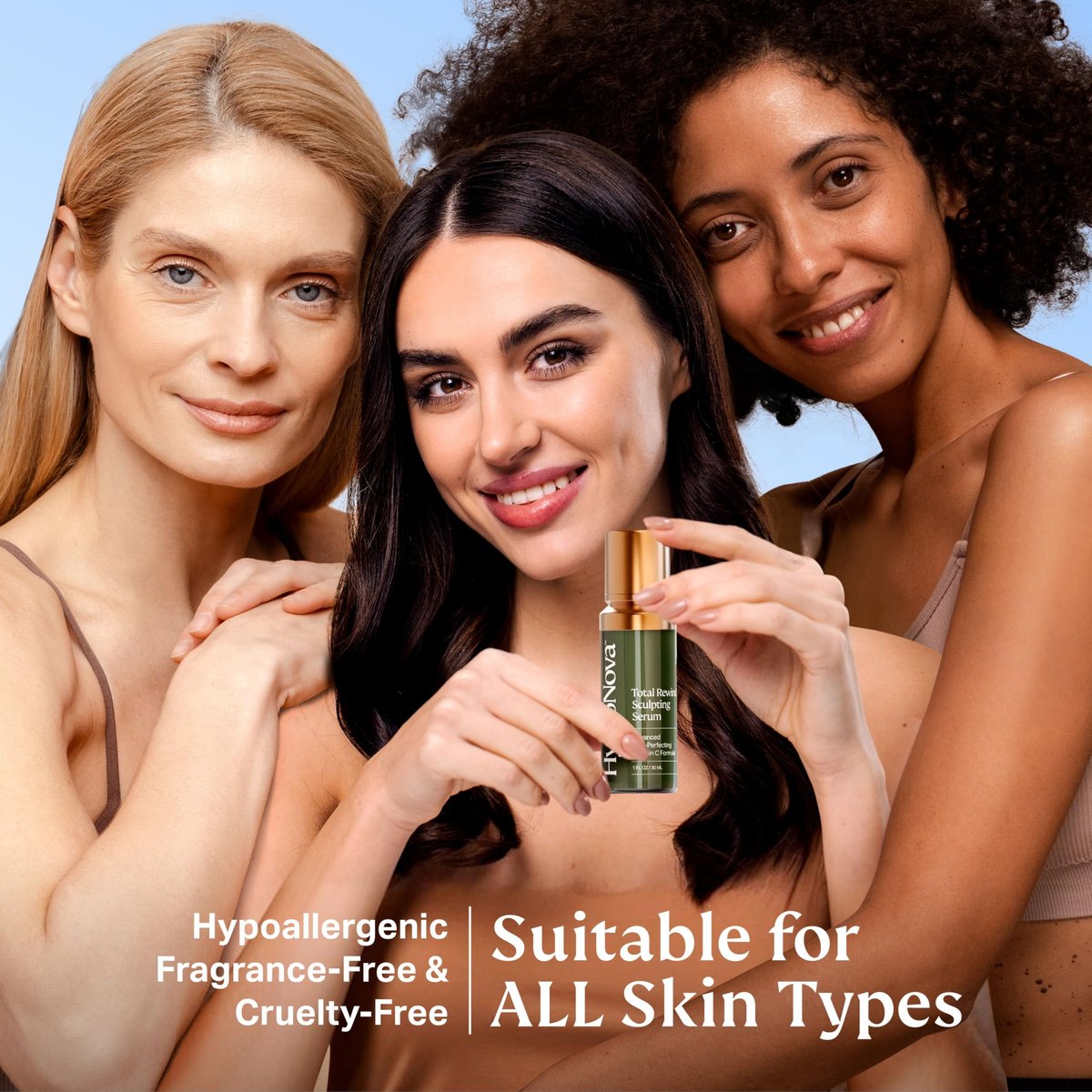 HYDRONOVA Total Rewind Sculpting Serum 1 fl oz – Line-Smoothing Dark Spot Corrector with Vitamin C, Niacinamide, Kojic Acid & Peptides for Radiant Glow Avelisse