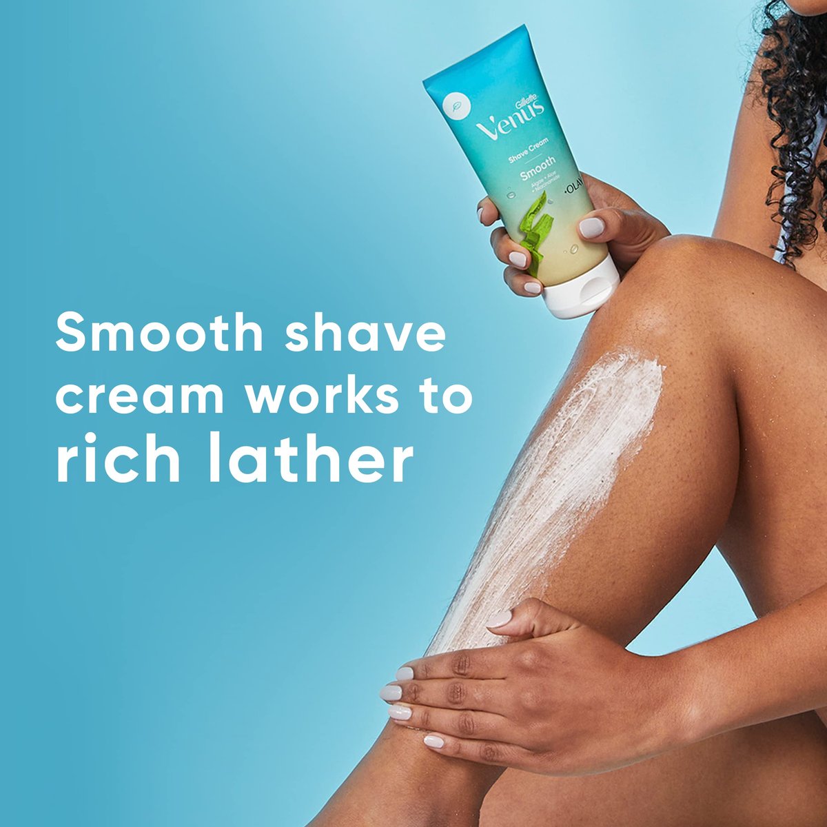 Gillette Venus Smooth & Olay Shaving Cream for Women, 6 oz (3-Pack) Avelisse