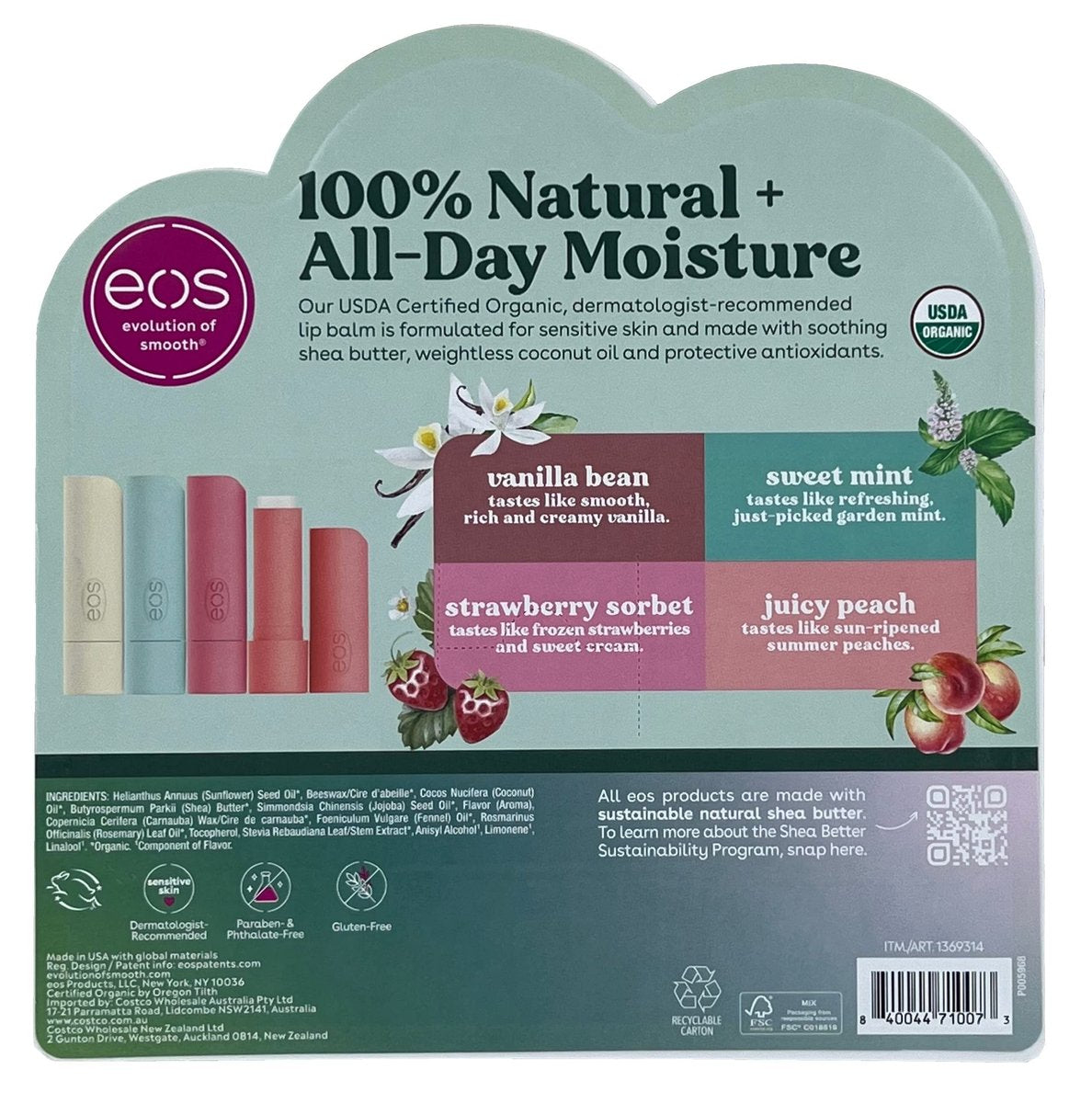 eos Best of eos Lip Balm Variety Pack – 9 Sticks (Pink) Avelisse