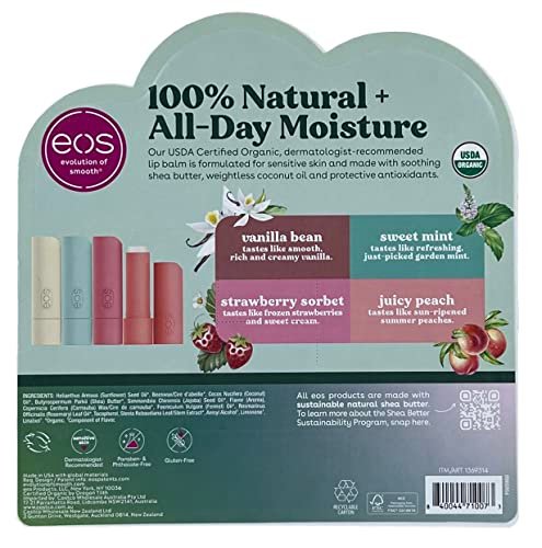 eos Best of eos Lip Balm Variety Pack – 9 Sticks (Pink) Avelisse
