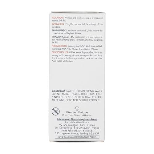 Avène Hyaluron ACTIV B3 Concentrated Plumping Serum with Niacinamide and Hyaluronic Acid, 1 oz Avelisse