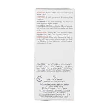 Avène Hyaluron ACTIV B3 Concentrated Plumping Serum with Niacinamide and Hyaluronic Acid, 1 oz Avelisse