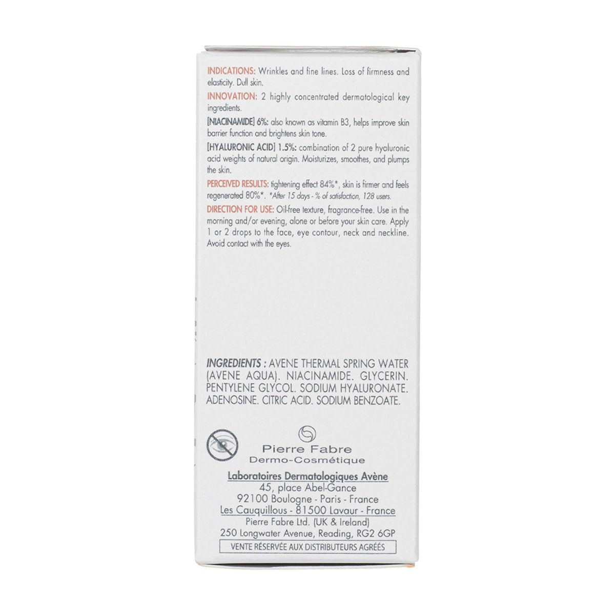 Avène Hyaluron ACTIV B3 Concentrated Plumping Serum with Niacinamide and Hyaluronic Acid, 1 oz Avelisse