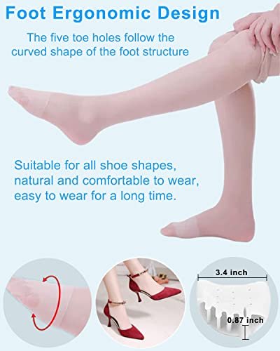 Golbylicc 4 Pairs Metatarsal Gel Pads Toe Spacers Separators for Bunions, Hammertoe Corrector & Forefoot Pads - Women Men Foot Pain Relief - görsel 10