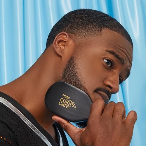 KISS COLORS & CARE 360° Power Wave Palm Brush - Medium Soft, Curved Handle, High-Density Boar Bristles for Deep Waves, Shed-Free Grip - görsel 12