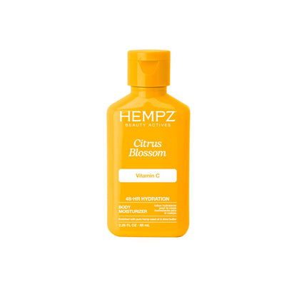 Hempz Body Lotion Citrus Blossom Limited Edition Mini Daily Moisturizing Cream - Travel Size 2.25 oz with Shea Butter, Aloe & Hemp Seed Oil