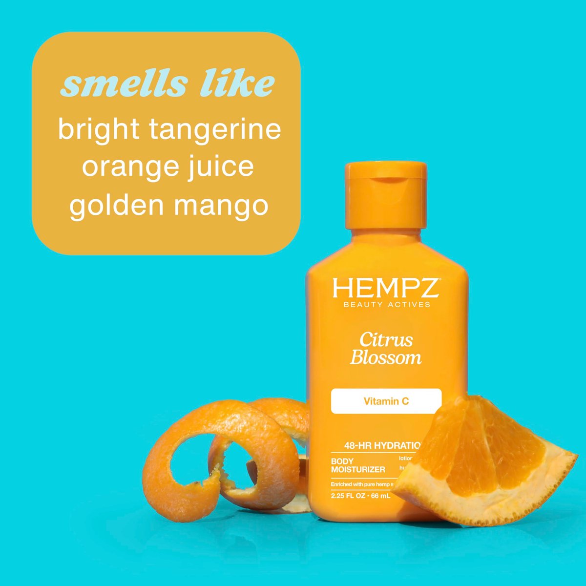 Hempz Body Lotion Citrus Blossom Limited Edition Mini Daily Moisturizing Cream - Travel Size 2.25 oz with Shea Butter, Aloe & Hemp Seed Oil - görsel 7