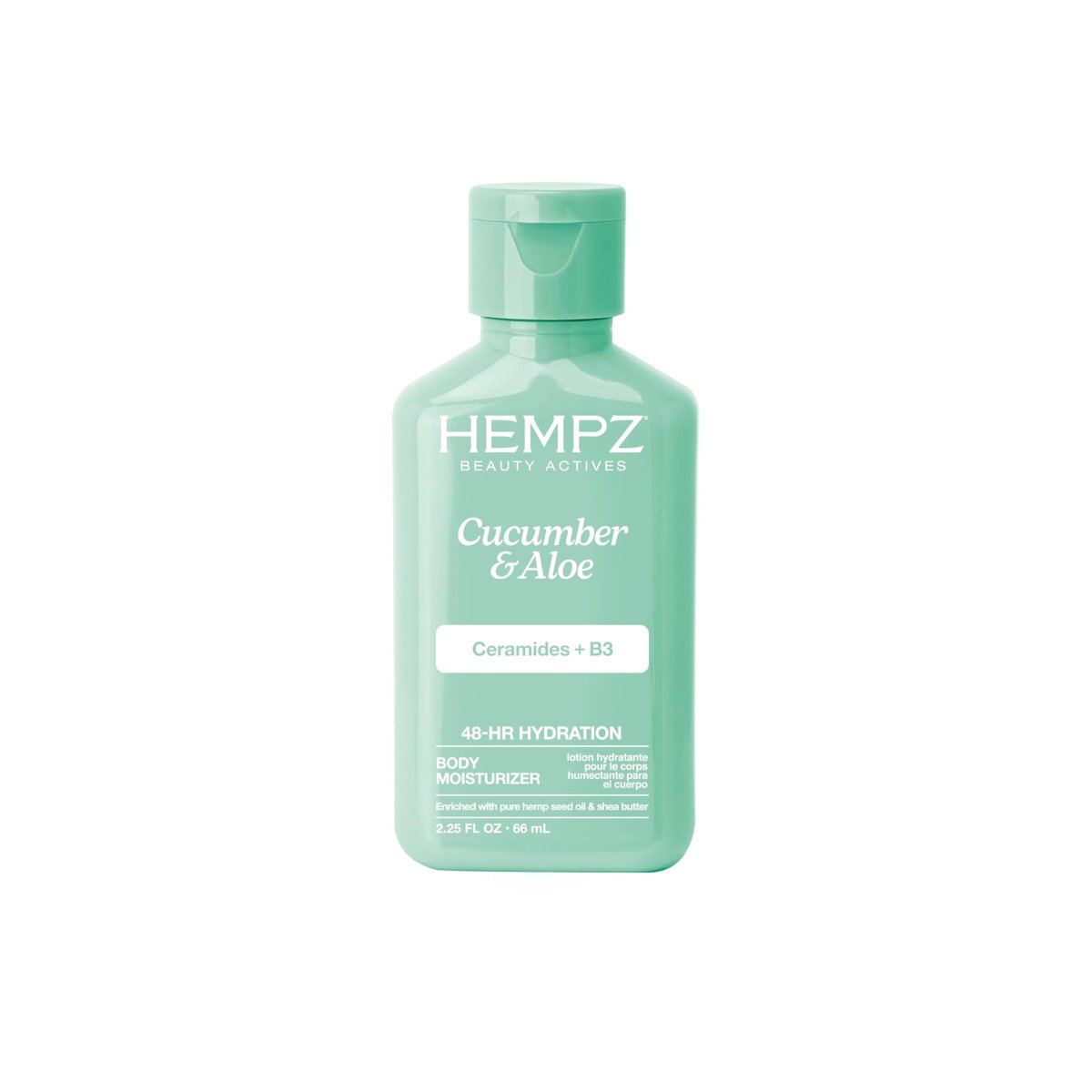 Hempz Cucumber & Aloe Limited Edition Mini Daily Moisturizing Cream - Travel Size 2.25 Fl Oz - görsel 1