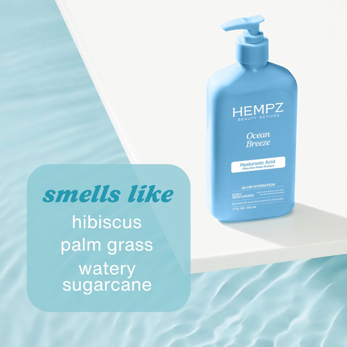 Hempz Ocean Breeze Limited Edition Mini Daily Moisturizing Cream - Travel Size 2.25 Fl Oz - görsel 4
