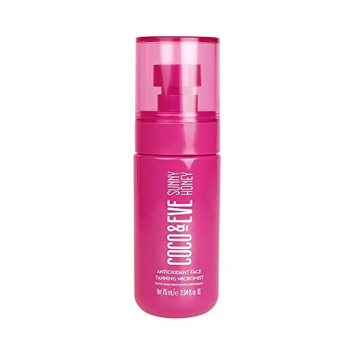 Coco & Eve Face Tanning Micromist – Sunless Facial Self Tanner, Ultra Fine Mist with Hyaluronic Acid & Antioxidants, Fast-Absorbing, Streak-Free Glow, Vegan & Cruelty-Free (2.54 Fl Oz) Avelisse