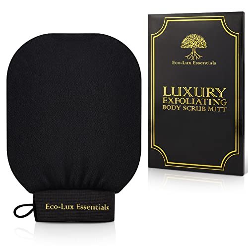 Eco Lux Exfoliating Mitt – Premium Viscose Kessa Mitt for Deep Exfoliation, Dead Skin Removal & Fake Tan Remover, Heavy-Duty Reusable Body Scrub Glove for Bath & Shower - görsel 2
