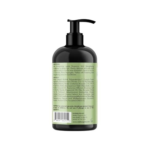 Mielle Rosemary Mint Biotin Infused Shampoo & Conditioner Set for Longer, Stronger Hair - 12 Fl Oz Each Avelisse