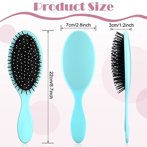 Eaasty 18-Pack Hair Brush Bulk Travel Wet Detangling Brush - Soft Bristles for Easy Detangling, Multicolored Wedding Bridesmaid Gift Avelisse
