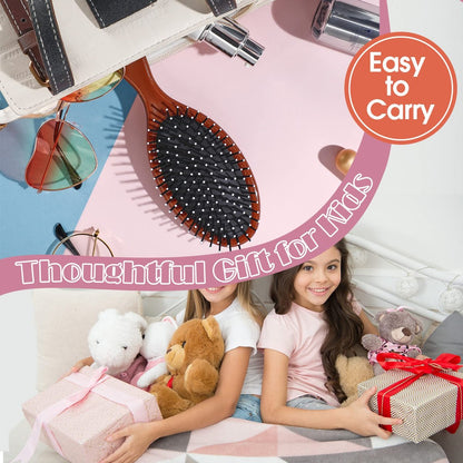 Eaasty 18-Pack Hair Brush Bulk Travel Wet Detangling Brush - Soft Bristles for Easy Detangling, Multicolored Wedding Bridesmaid Gift Avelisse