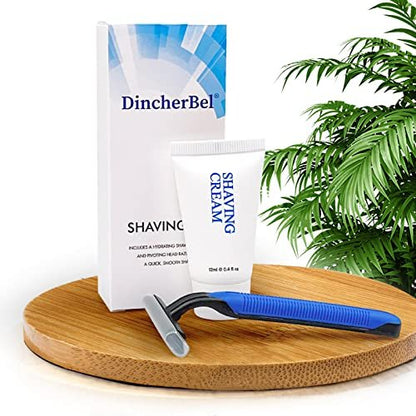 Bulk Disposable Razors with Shaving Cream – 102 Pack Twin Blade Razors Individually Wrapped for Hotel, Airbnb, Shelter, Camping & Travel Avelisse