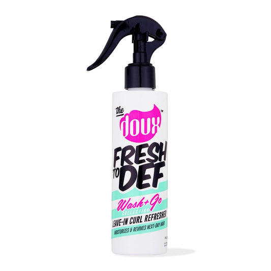 The Doux FRESH TO DEF Curl Refresher Spray – Leave-In Conditioner & Curl Activator for Frizz Control, 8 oz Avelisse