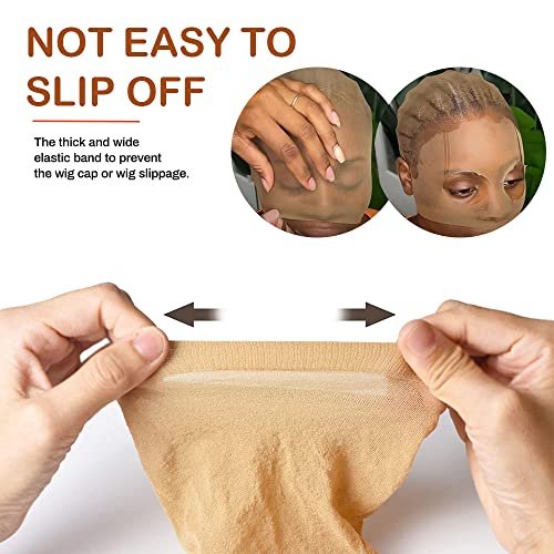 Miaubaa Wig Kit for Lace Front Wigs for Beginners - 7 Piece Lace Melting Set with Elastic Band, Edge Scarf, Wig Caps, Eyebrow Razors, Tweezers, Edge Brush, Grip Headband, Mini Scissors - görsel 10