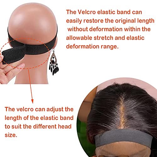 Miaubaa Wig Kit for Lace Front Wigs for Beginners - 7 Piece Lace Melting Set with Elastic Band, Edge Scarf, Wig Caps, Eyebrow Razors, Tweezers, Edge Brush, Grip Headband, Mini Scissors - görsel 4