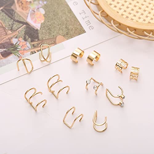 24 Pcs Gold Silver Hair Braids Dreadlock Non-Piercing Ear Clip Beard Beads Cuffs Clip Hair Styling Jewelry Tools for Men Women - görsel 9