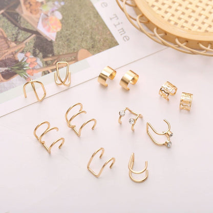 24 Pcs Gold Silver Hair Braids Dreadlock Non-Piercing Ear Clip Beard Beads Cuffs Clip Hair Styling Jewelry Tools for Men Women