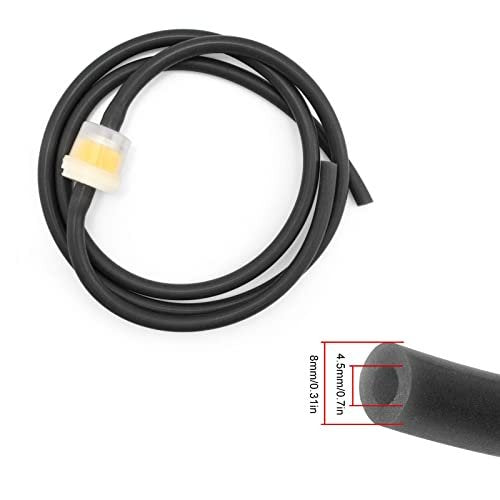 39-Inch Silicone Tube and Plastic Filter Set for Microdermabrasion Machines - Elitzia ETFT958 Replacement Parts (Gray) - görsel 6