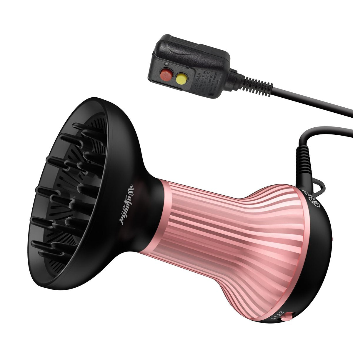 WUFAYHD Diffuser Hair Dryer for Curly Hair – Ceramic Technology, Lightweight, Pink Avelisse