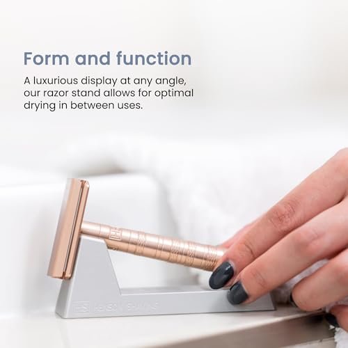 Henson Razor Stand - Lightweight Aluminum Safety Razor Holder for AL13, AL13-M, Ti22 Avelisse