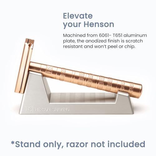 Henson Razor Stand - Lightweight Aluminum Safety Razor Holder for AL13, AL13-M, Ti22 Avelisse