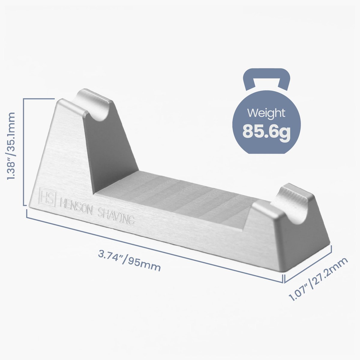 Henson Razor Stand - Lightweight Aluminum Safety Razor Holder for AL13, AL13-M, Ti22 Avelisse