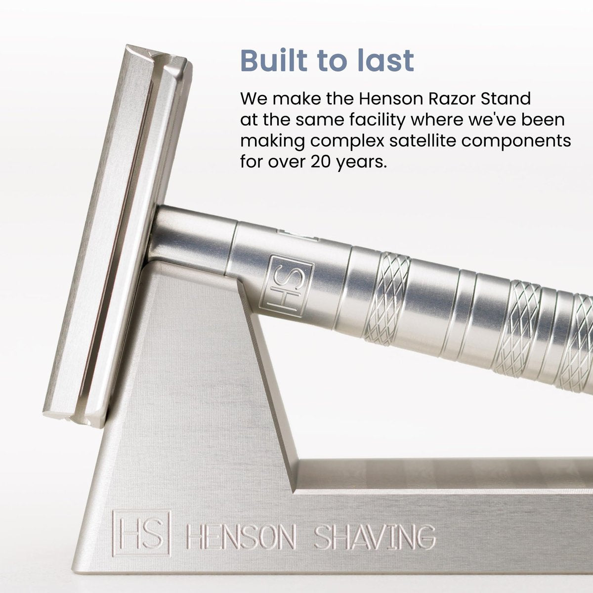 Henson Razor Stand - Lightweight Aluminum Safety Razor Holder for AL13, AL13-M, Ti22 Avelisse