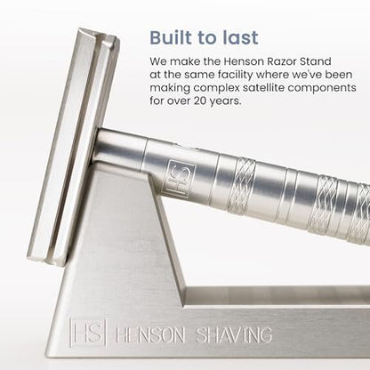 Henson Razor Stand - Lightweight Aluminum Safety Razor Holder for AL13, AL13-M, Ti22 Avelisse