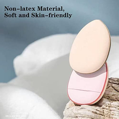 40 PCS Mini Makeup Puff - Triangle Finger Sponges for Foundation, Powder & Body - Soft Synthetic Cosmetic Sponges for Flawless Application