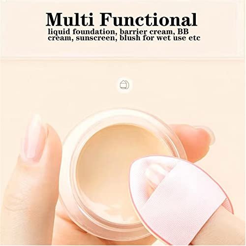 40 PCS Mini Makeup Puff - Triangle Finger Sponges for Foundation, Powder & Body - Soft Synthetic Cosmetic Sponges for Flawless Application - görsel 12