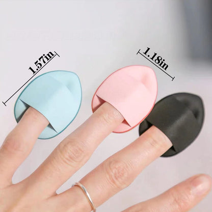 40 PCS Mini Makeup Puff - Triangle Finger Sponges for Foundation, Powder & Body - Soft Synthetic Cosmetic Sponges for Flawless Application