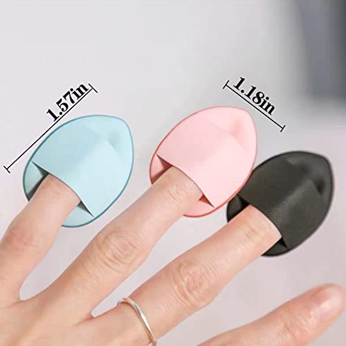 40 PCS Mini Makeup Puff - Triangle Finger Sponges for Foundation, Powder & Body - Soft Synthetic Cosmetic Sponges for Flawless Application - görsel 4