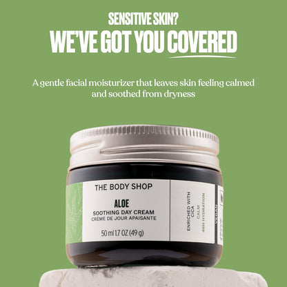 The Body Shop Aloe Vera Day Cream for Sensitive Skin - Vegan, 50ml