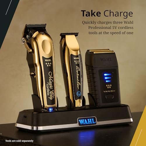 Wahl Professional Power Station – High-Performance Multi-Tool Charging Station for Barbers and Stylists Avelisse