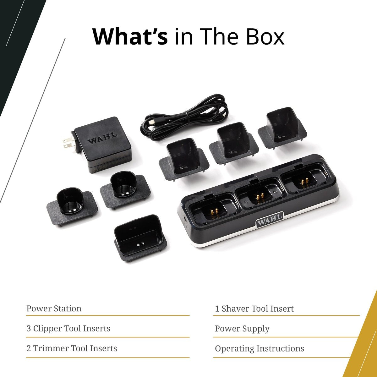 Wahl Professional Power Station – High-Performance Multi-Tool Charging Station for Barbers and Stylists Avelisse
