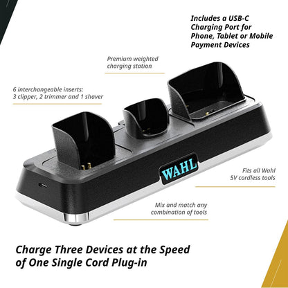 Wahl Professional Power Station – High-Performance Multi-Tool Charging Station for Barbers and Stylists Avelisse