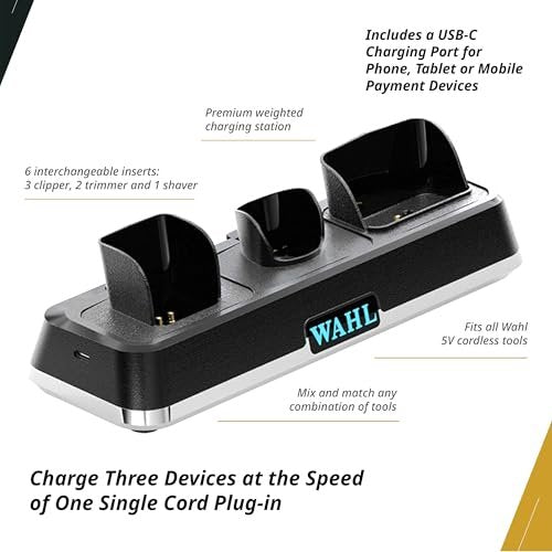 Wahl Professional Power Station – High-Performance Multi-Tool Charging Station for Barbers and Stylists Avelisse