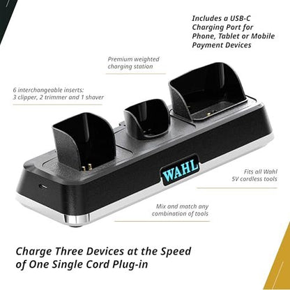 Wahl Professional Power Station – High-Performance Multi-Tool Charging Station for Barbers and Stylists Avelisse