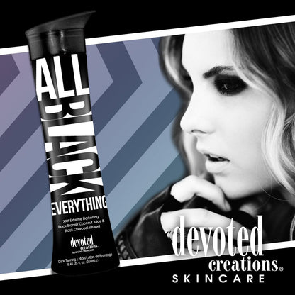 Devoted Creations All Black Everything Extreme Darkening Black Bronzer Tanning Lotion - 8.45 Fl Oz Avelisse