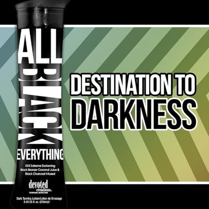 Devoted Creations All Black Everything Extreme Darkening Black Bronzer Tanning Lotion - 8.45 Fl Oz Avelisse